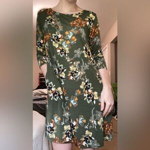 Green Long Sleeve Dress